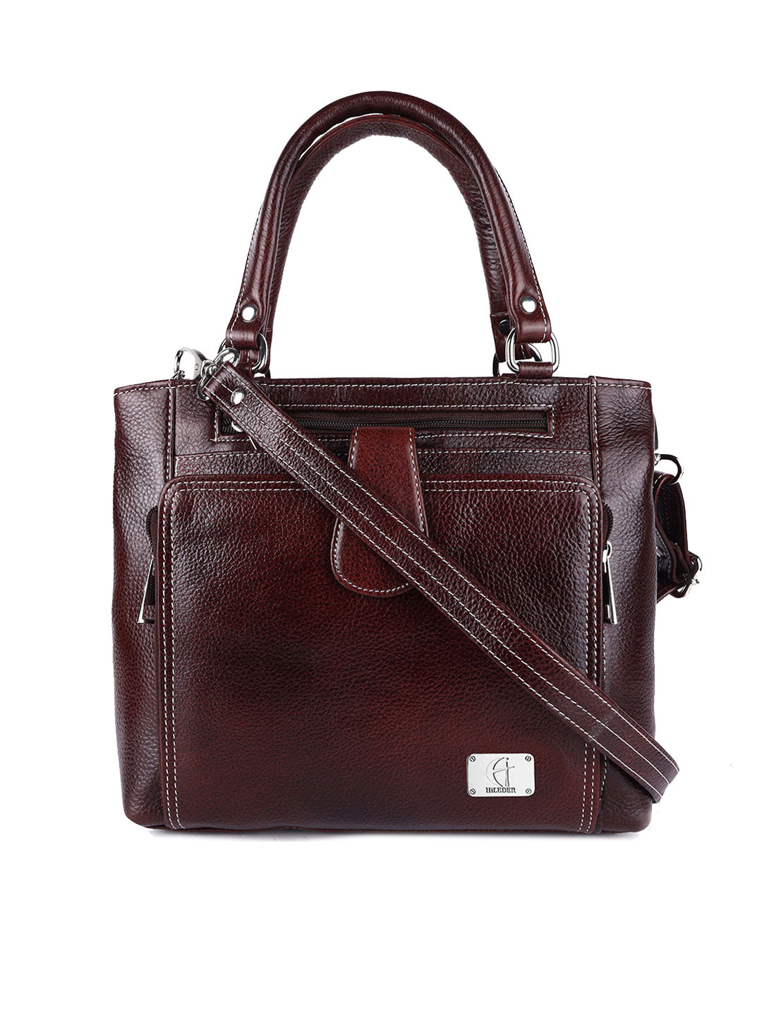 HiLEDER Pure Leather Crossbody Structured Sling Bag