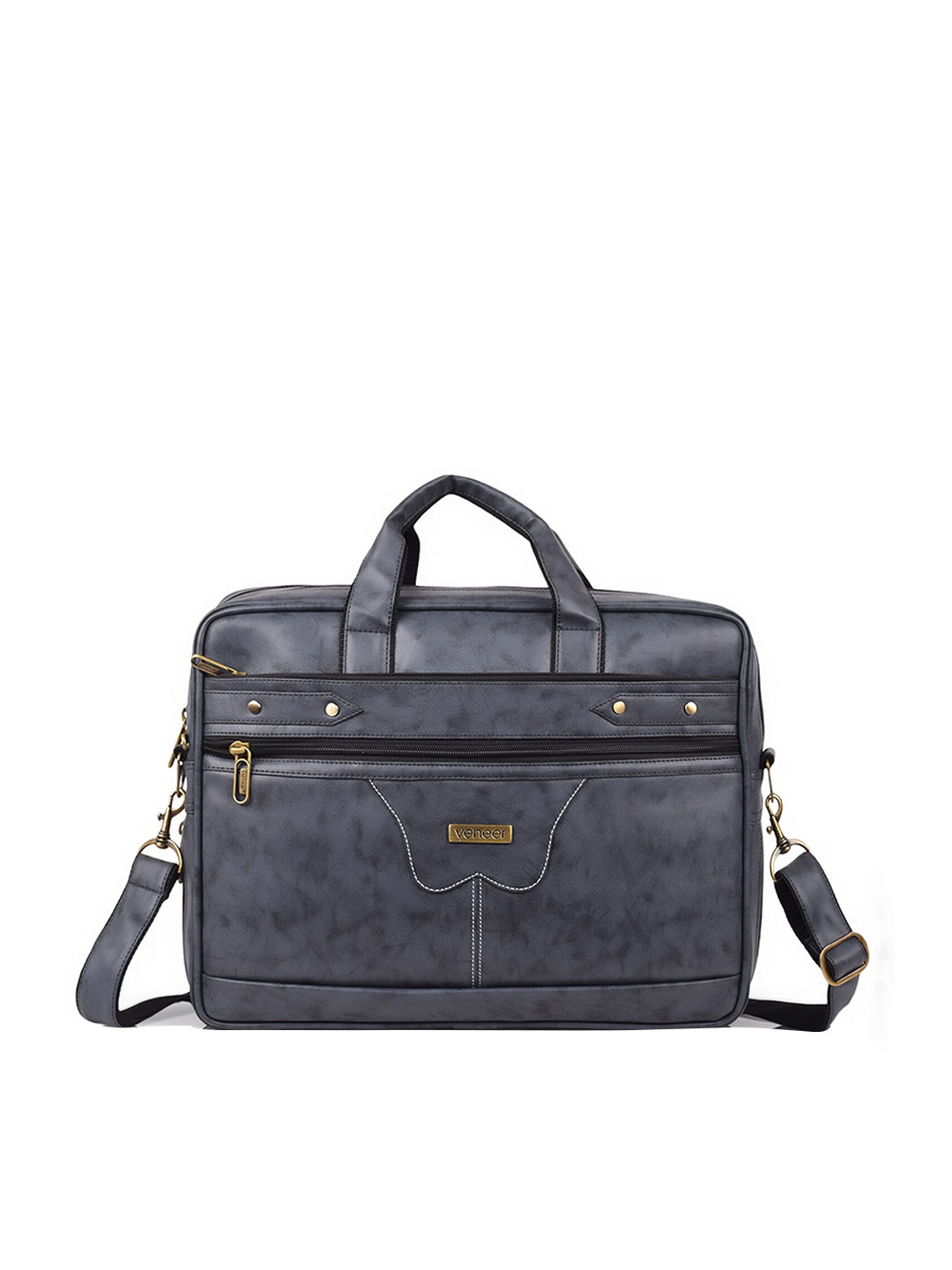 Veneer Grey Laptop Messenger Bag