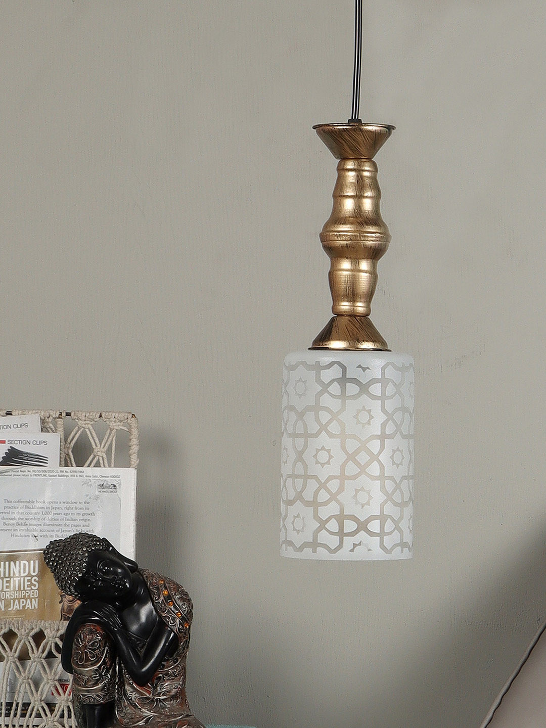 MFD HOME FURNISHING Unisex White Ceiling Lamps