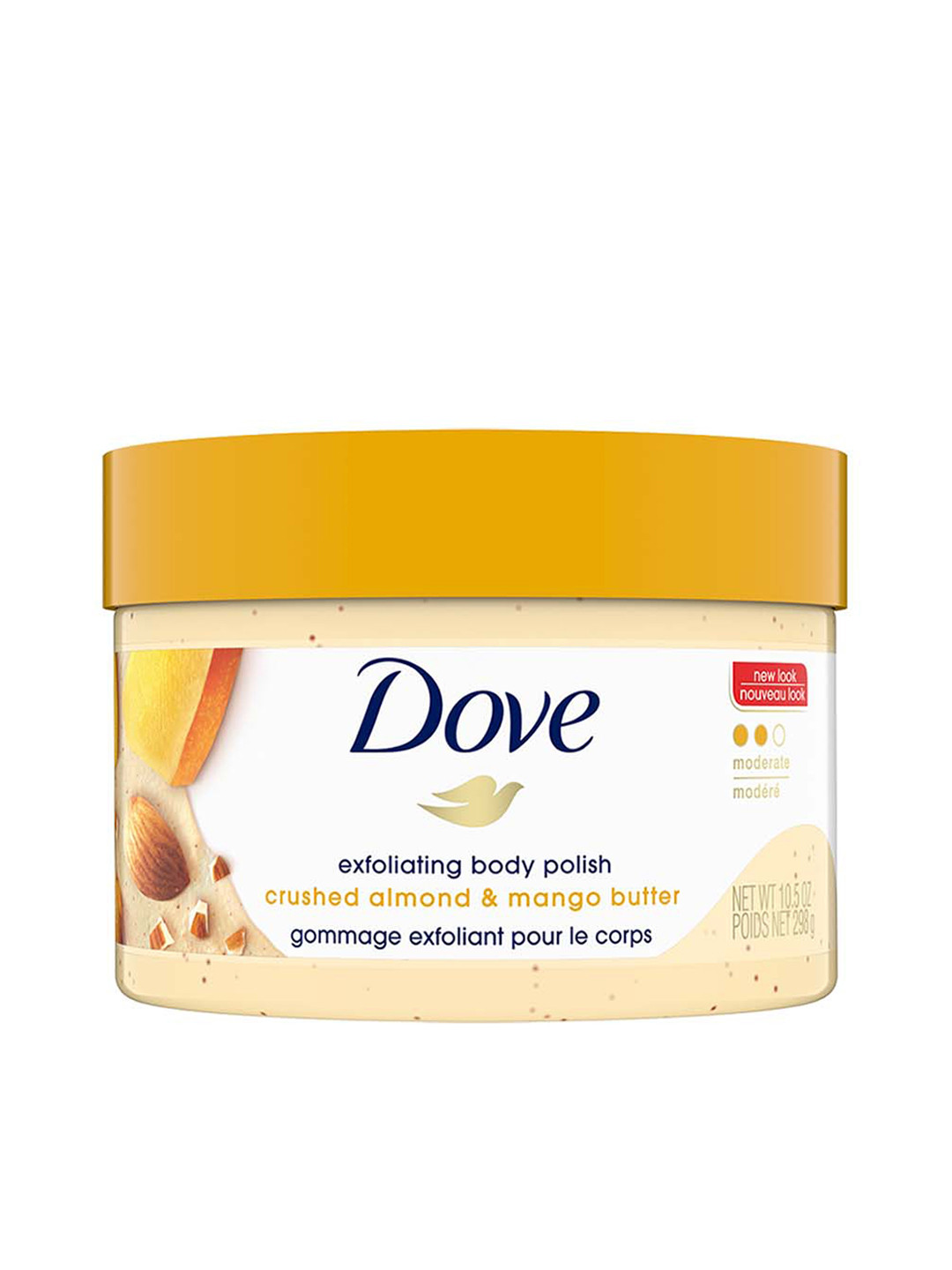 Dove Body Polish & Scrub with Almond & Mango Butter for Soft & Supple Skin - 298 g