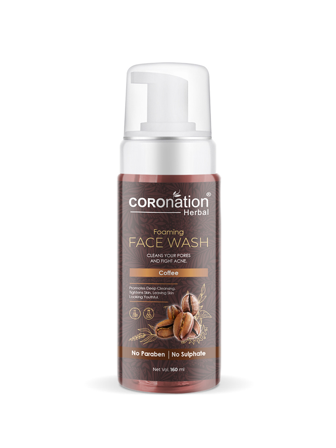 COROnation Herbal Coffee Foaming Face Wash 160 ml