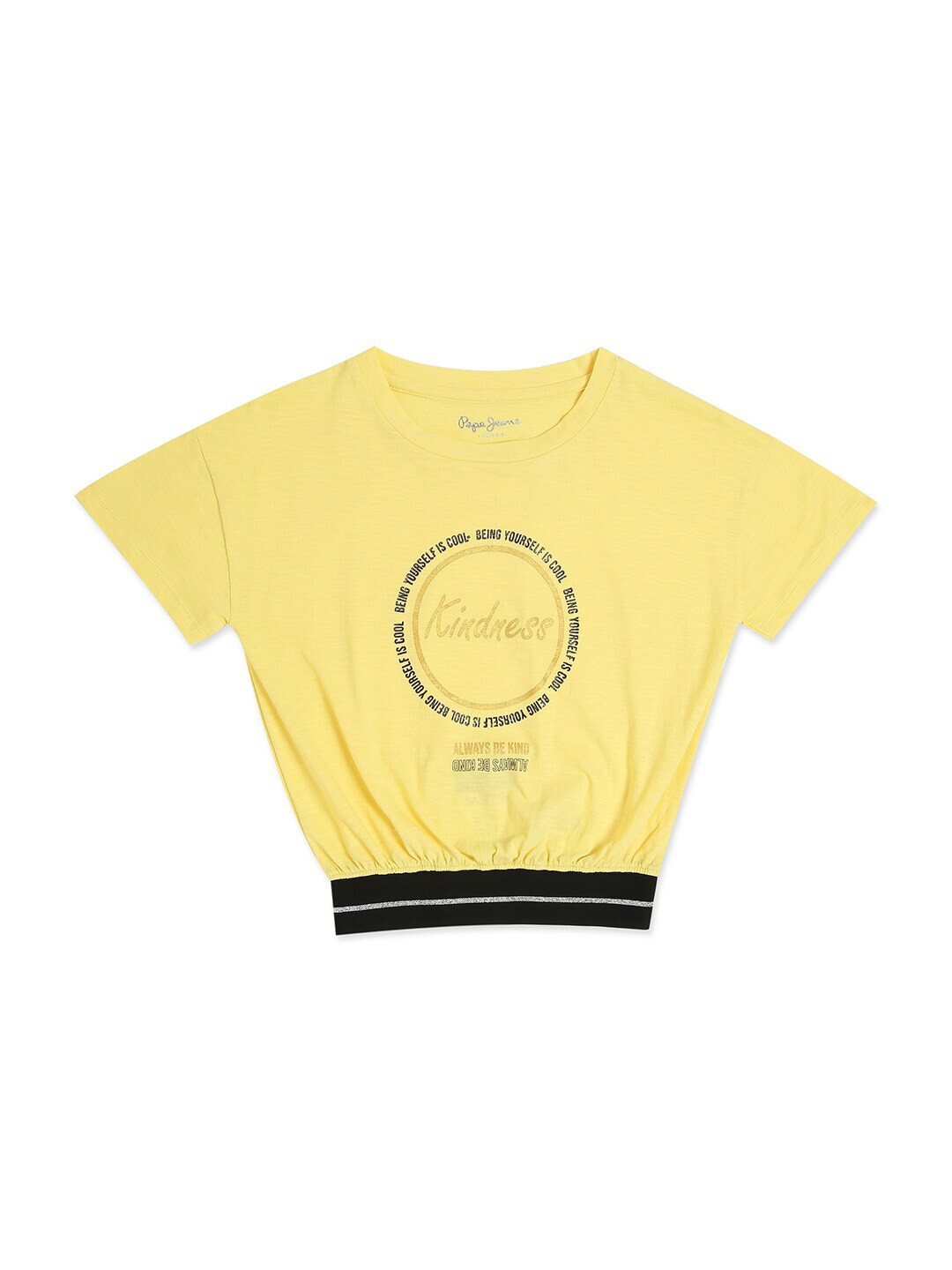 Pepe Jeans Girls Yellow Holly Graphic T-shirt