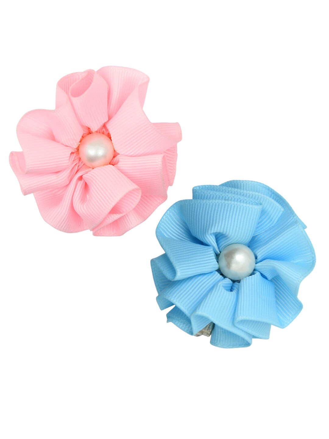 FUNKRAFTS Girls Blue & Pink Set of 2 Alligator Hair Clips