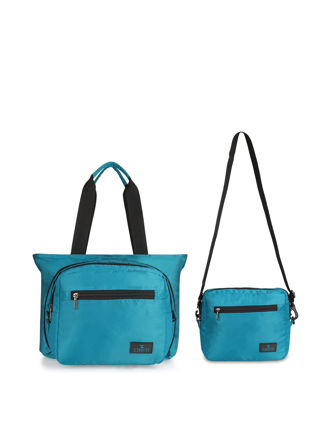 THE CLOWNFISH Sarin Blue Structured Handheld Bag
