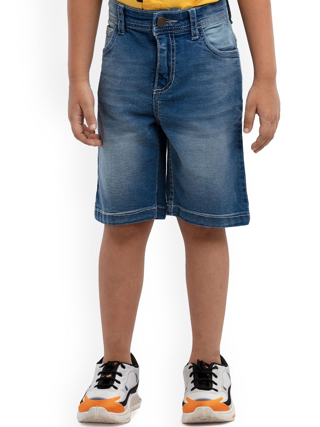 UNDER FOURTEEN ONLY Boys Blue Knee Length Denim Shorts