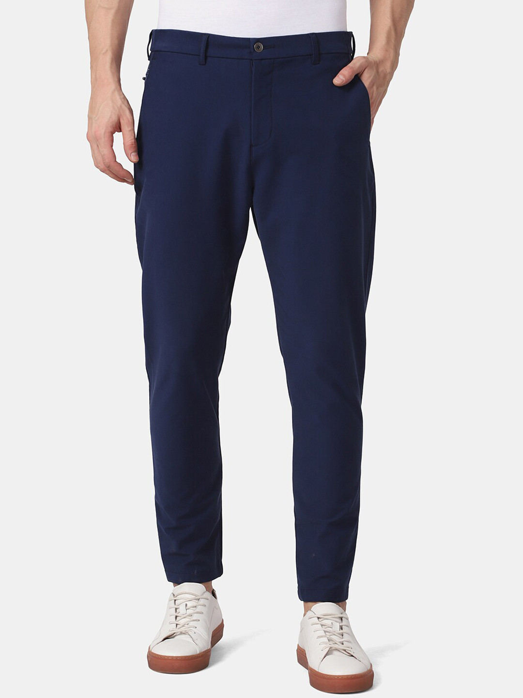Blackberrys TechPro Men Navy Casual Trouser