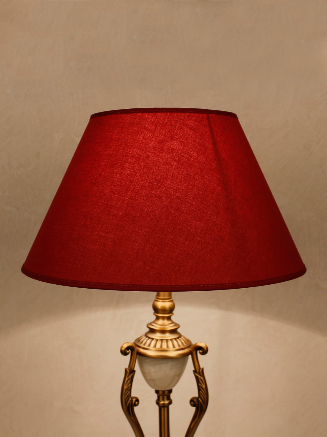 THE LIGHT STORE Red Solid Table Top Lamp Shade