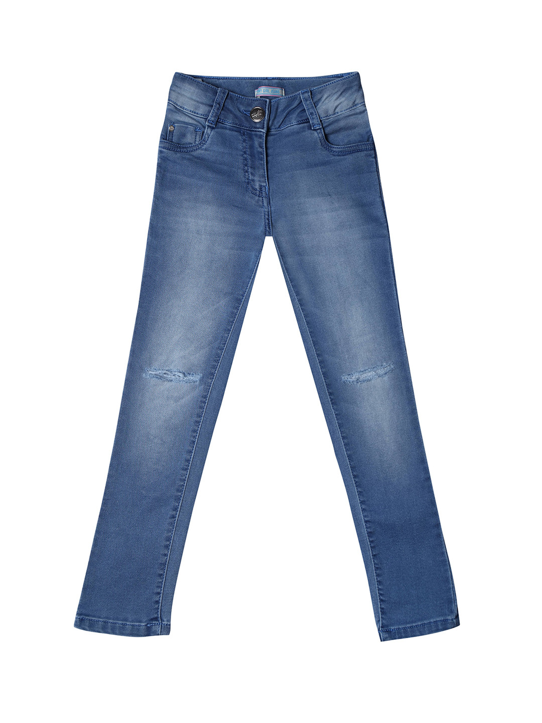 Tiny Girl Girls Blue Slash Knee Heavy Fade Jeans