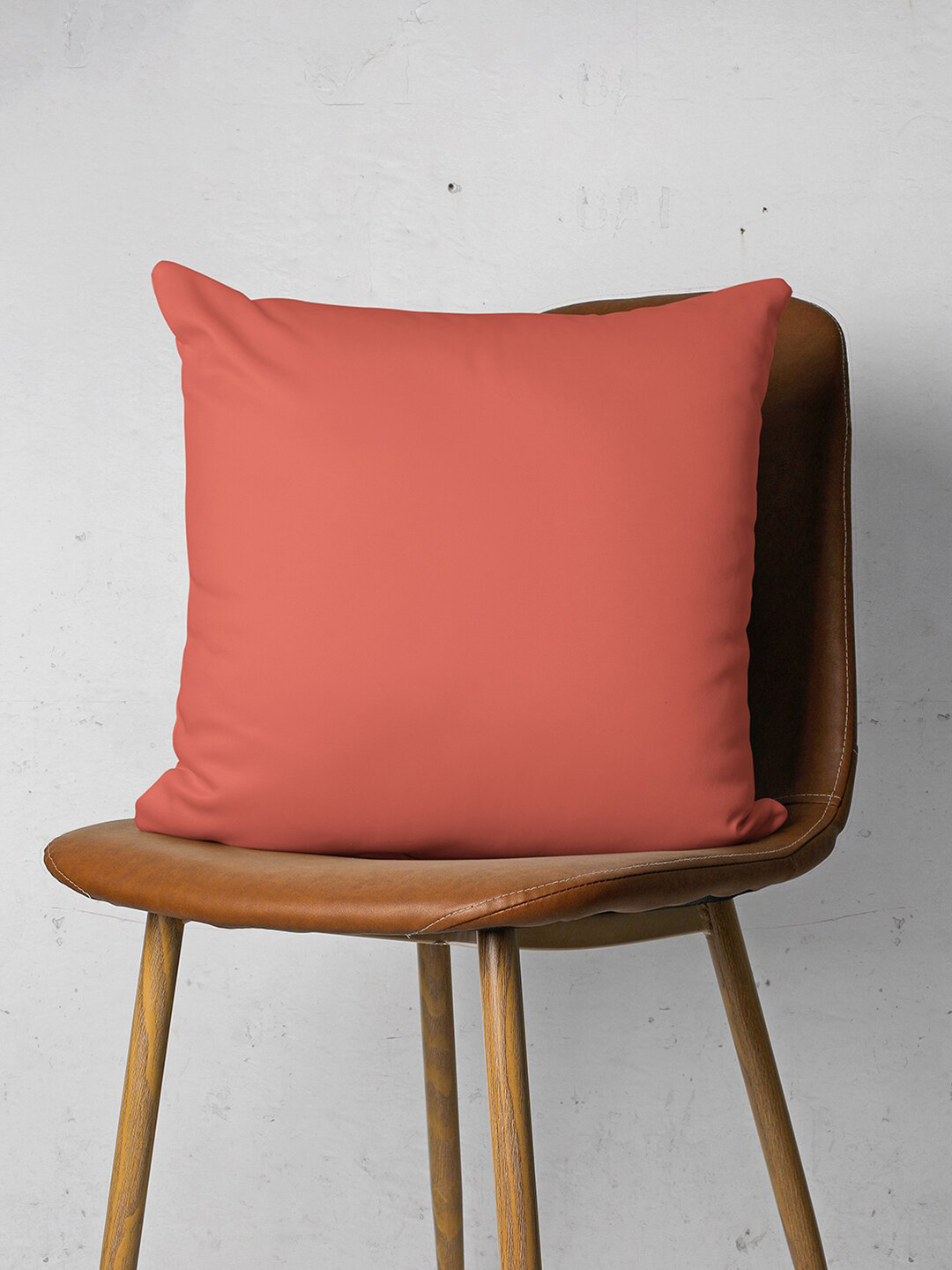 Encasa Homes Coral Cotton Breathable 2 Piece Square Cushion Covers -20x20In