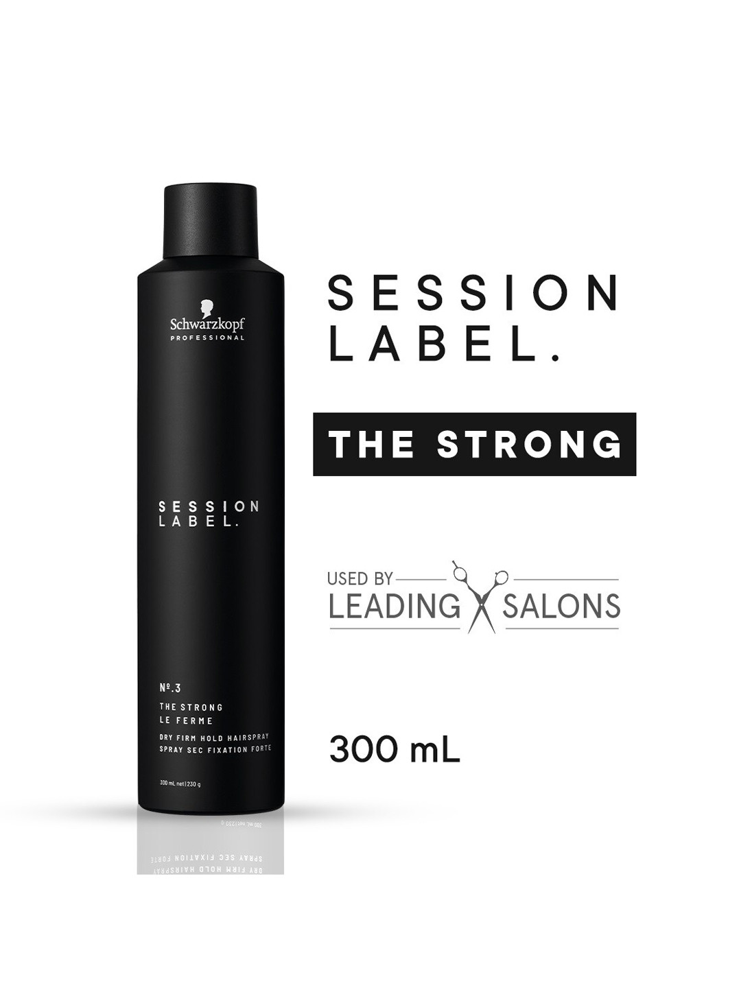 Schwarzkopf PROFESSIONAL Session Label Strong Hold Hair Super Dry Fix Spray-300ml