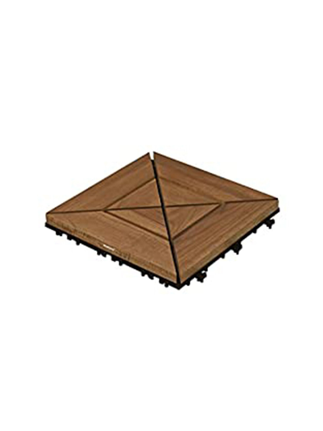 Sharpex Brown Teak Wood Deck Tiles