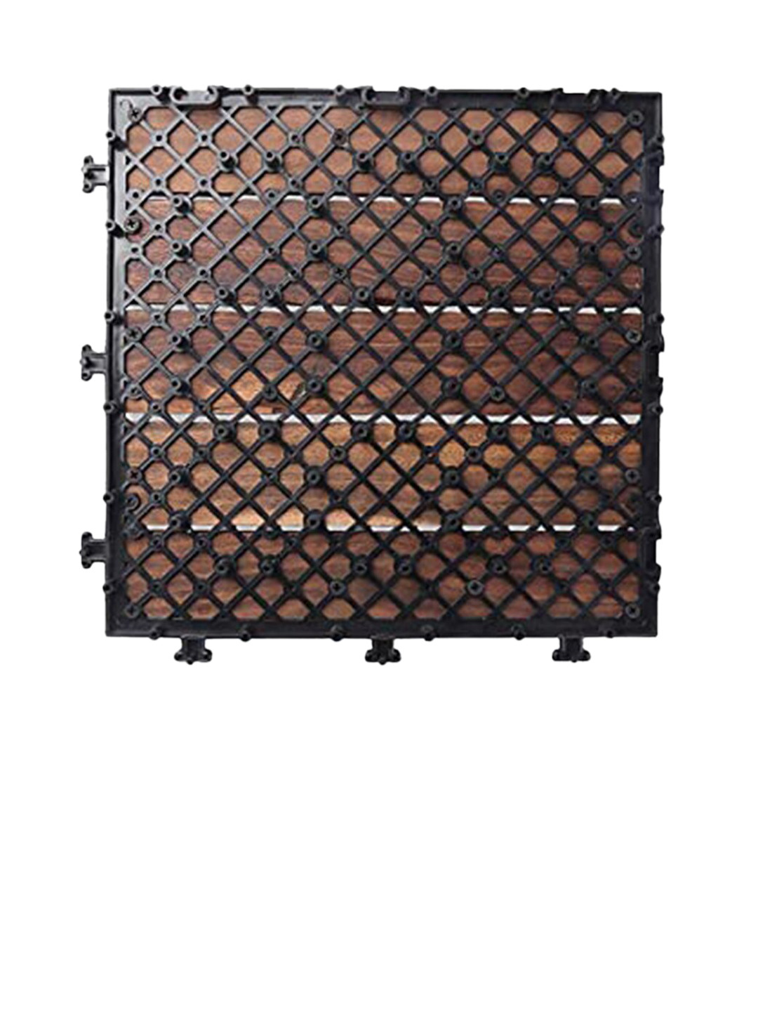 Sharpex Brown1PC Walnut Wood Deck Tiles Garden Accessories