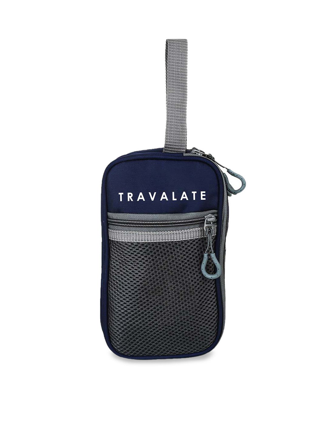 TRAVALATE Blue Polyester Highly Durable Cosmetic Travel Pouch