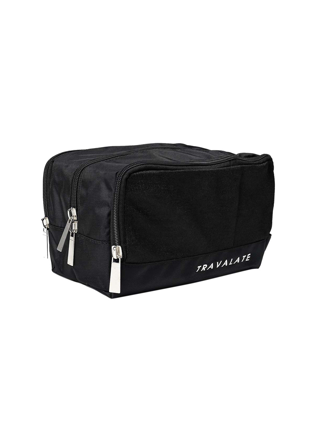 TRAVALATE Adults Black Solid Water resistant Travel Pouch
