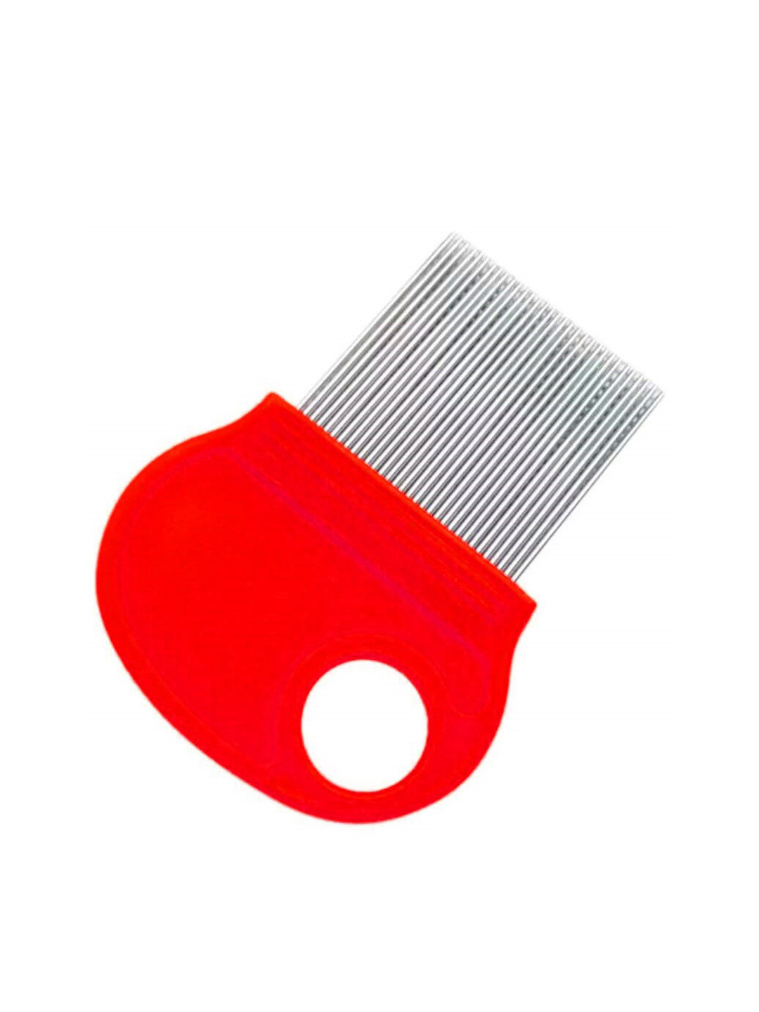 Alexvyan Women Red Metal Teeth Magnifier Lens Nit Comb