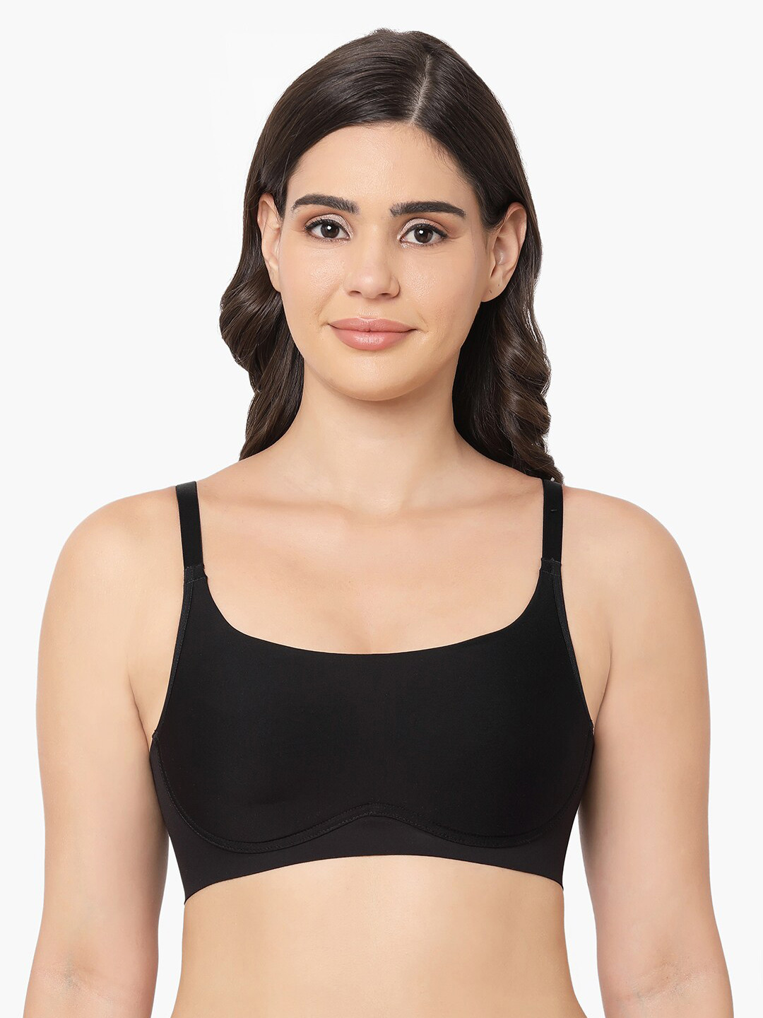 Wacoal Women Black Lightly Padded Non Wired T-shirt Bra