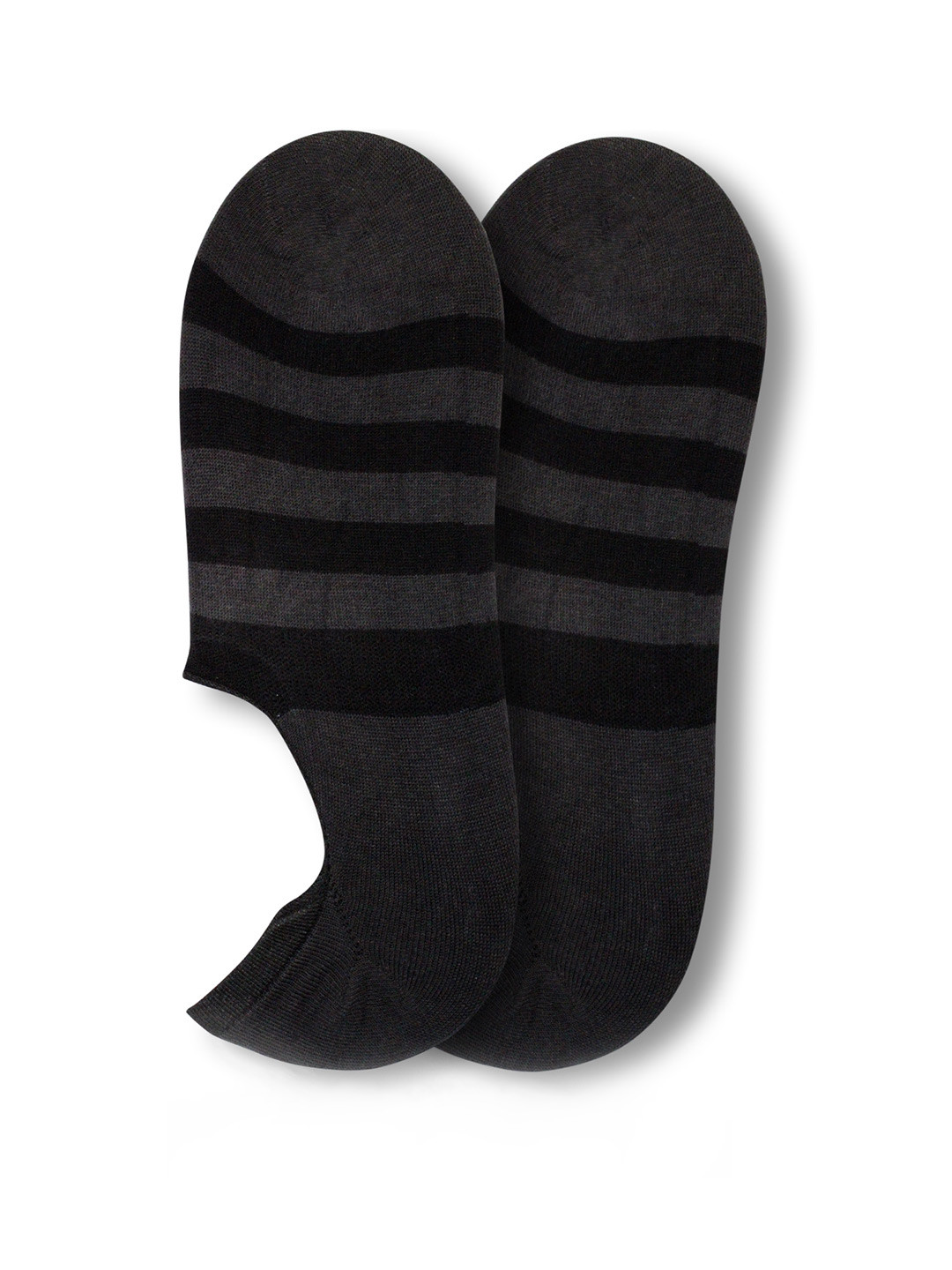 Man Arden The Pitch-Black Edition Designer Cotton No Show Loafer Socks