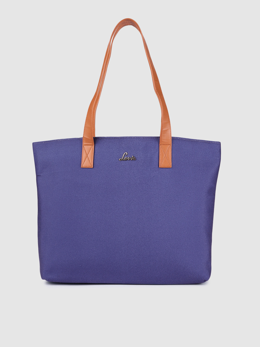 Lavie Women Blue Solid Structured Shoulder Bag