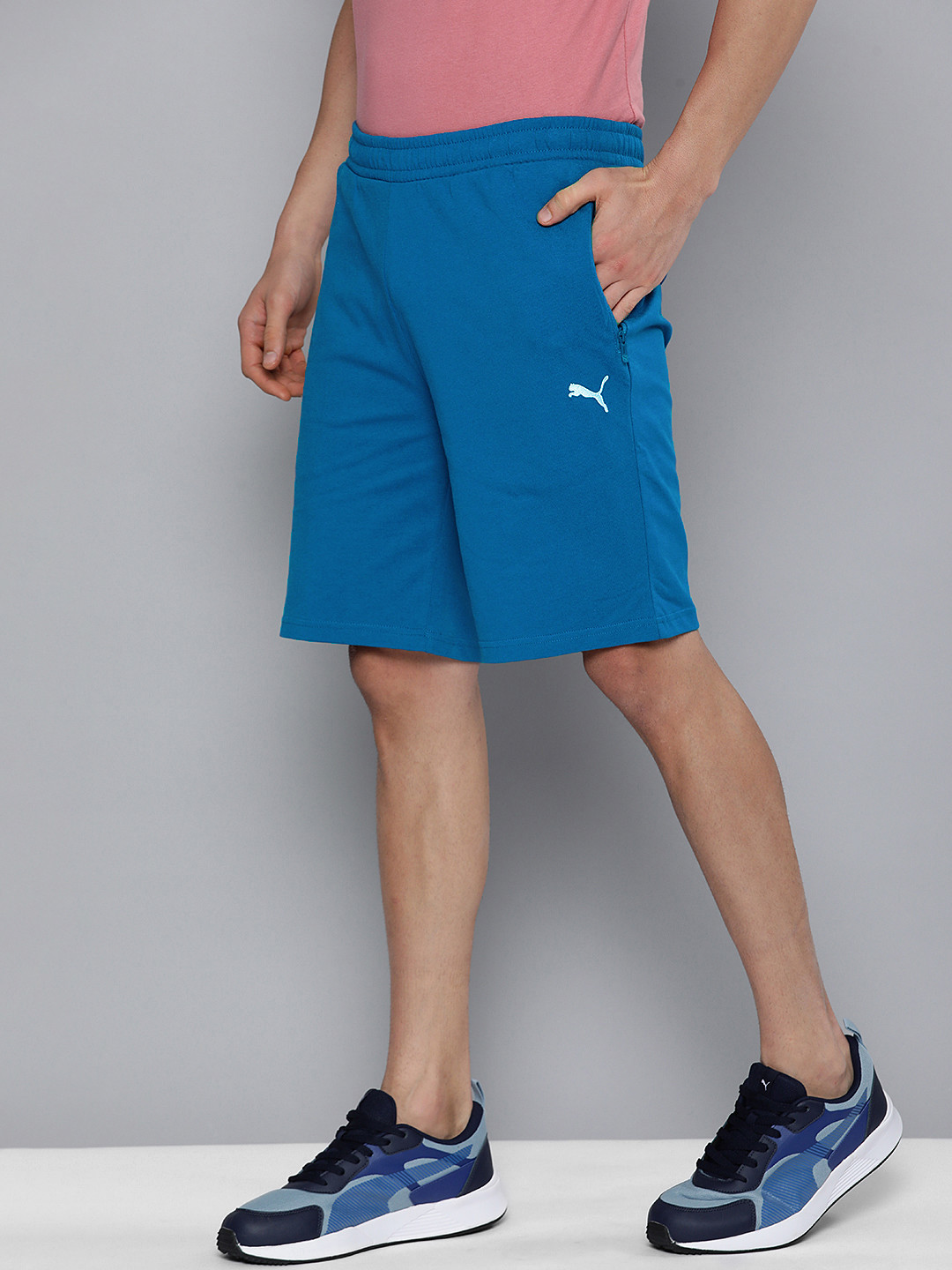 Puma Zippered Jersey Men Regular Fit Shorts