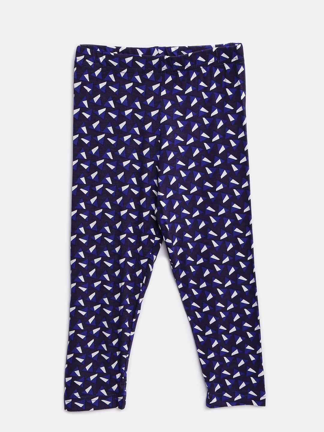 Sera Girls Purple & Blue Printed Leggings