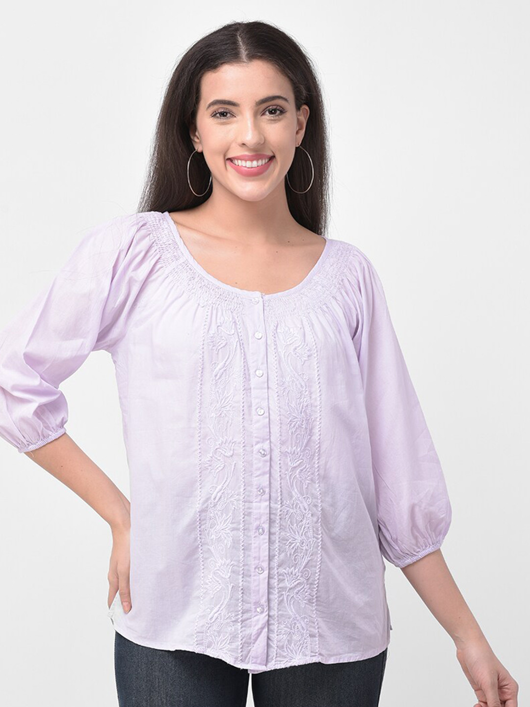 250 DESIGNS Violet Top