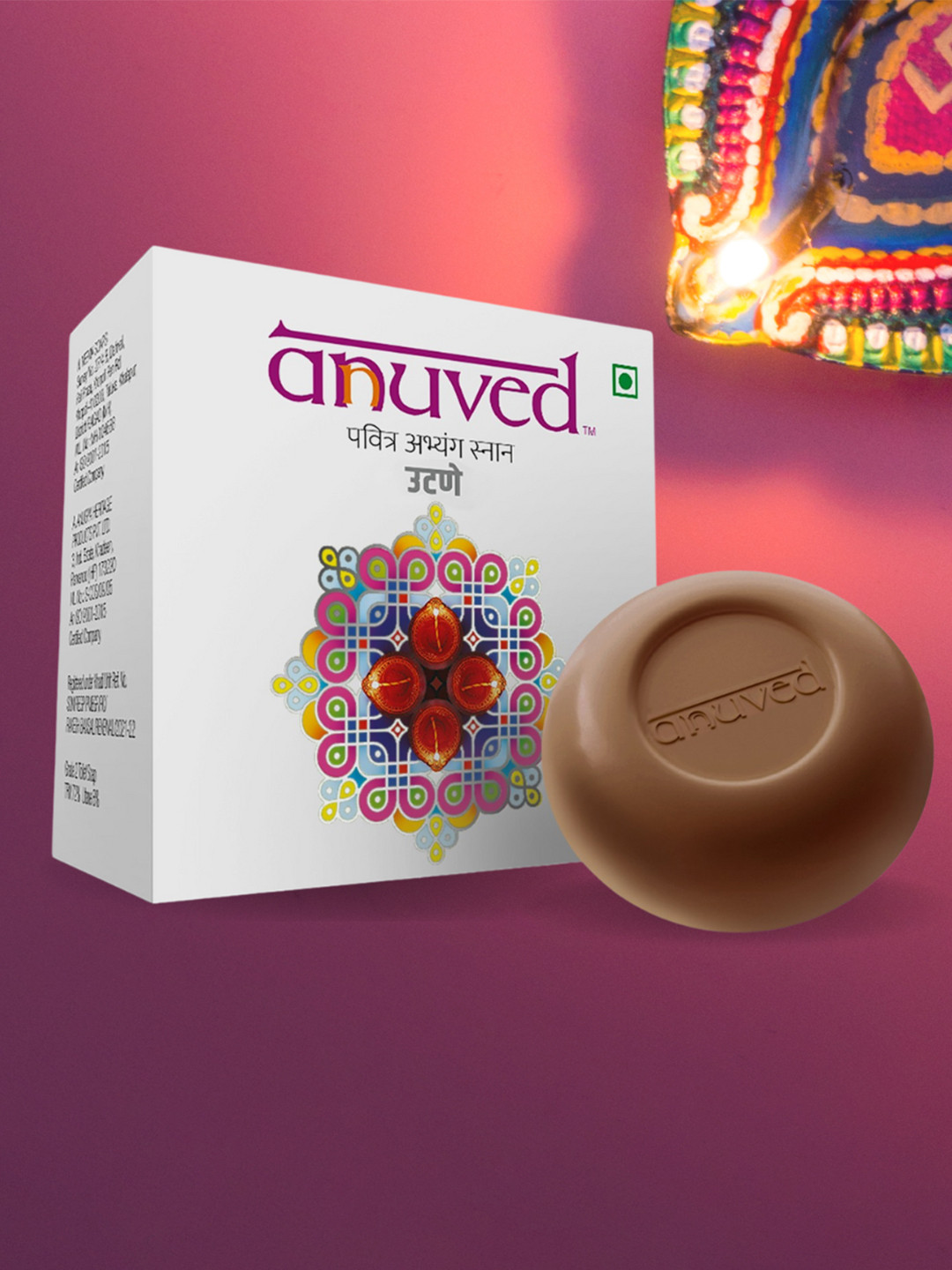 Anuved Set of 6 Herbal Utane Scrub Soap For Skin Nourishment - 125g Each