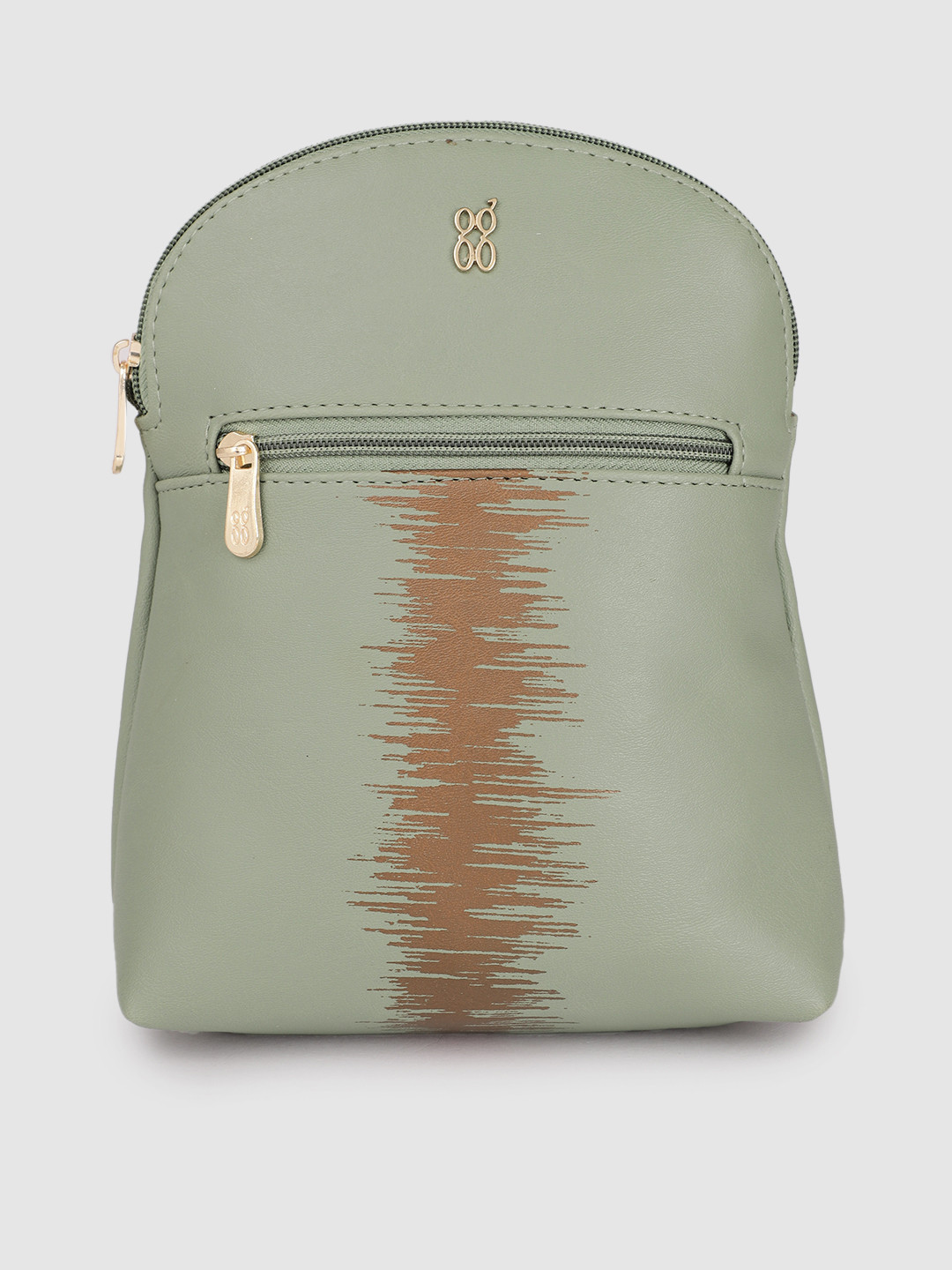 Baggit Women Green Printed Backpack