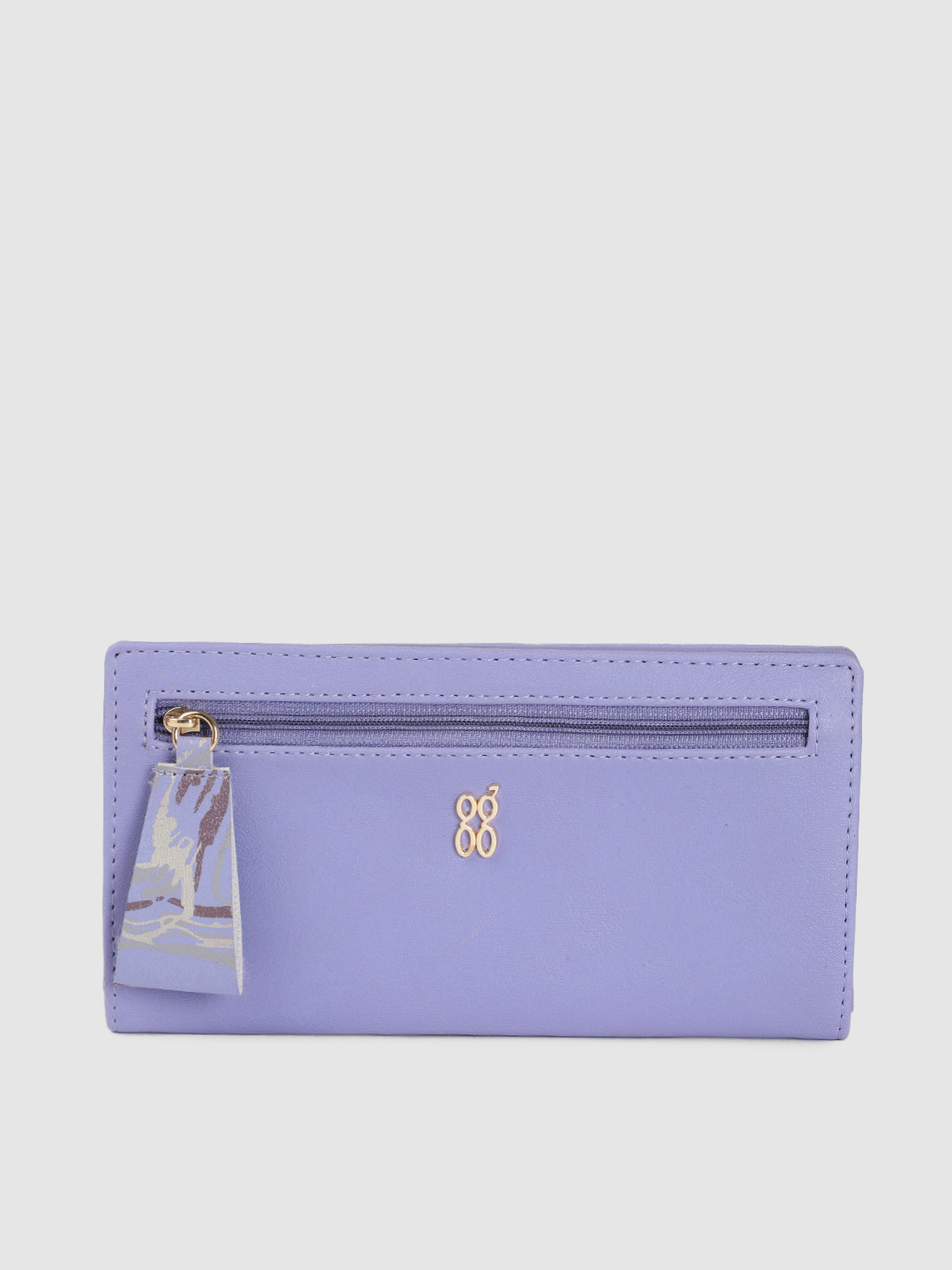 Baggit Women Purple Solid Two Fold Wallet