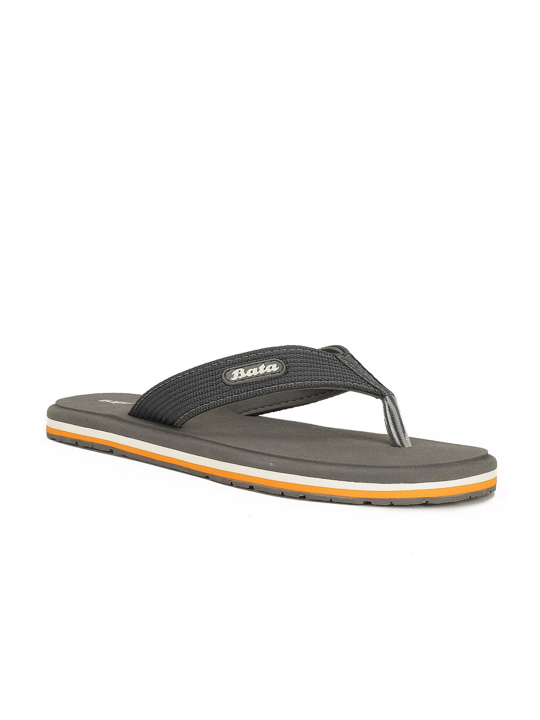 Bata Men Grey Thong Flip-Flop
