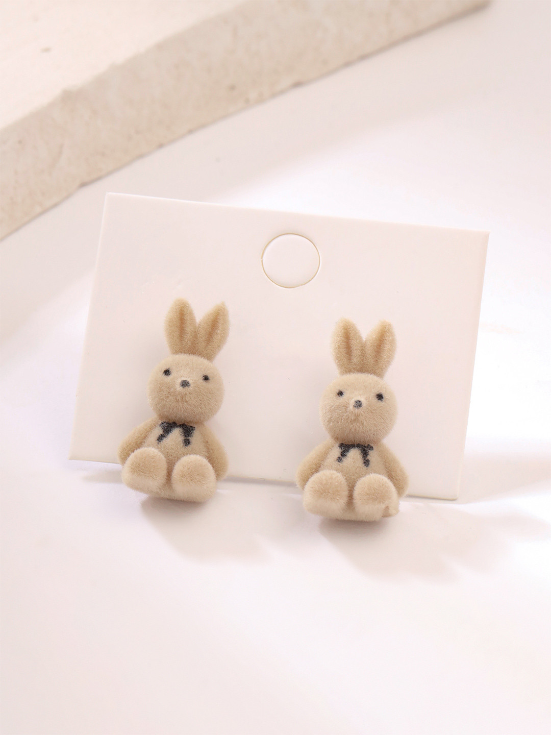 Yellow Chimes Dramatic Rabbit Designed Earrings