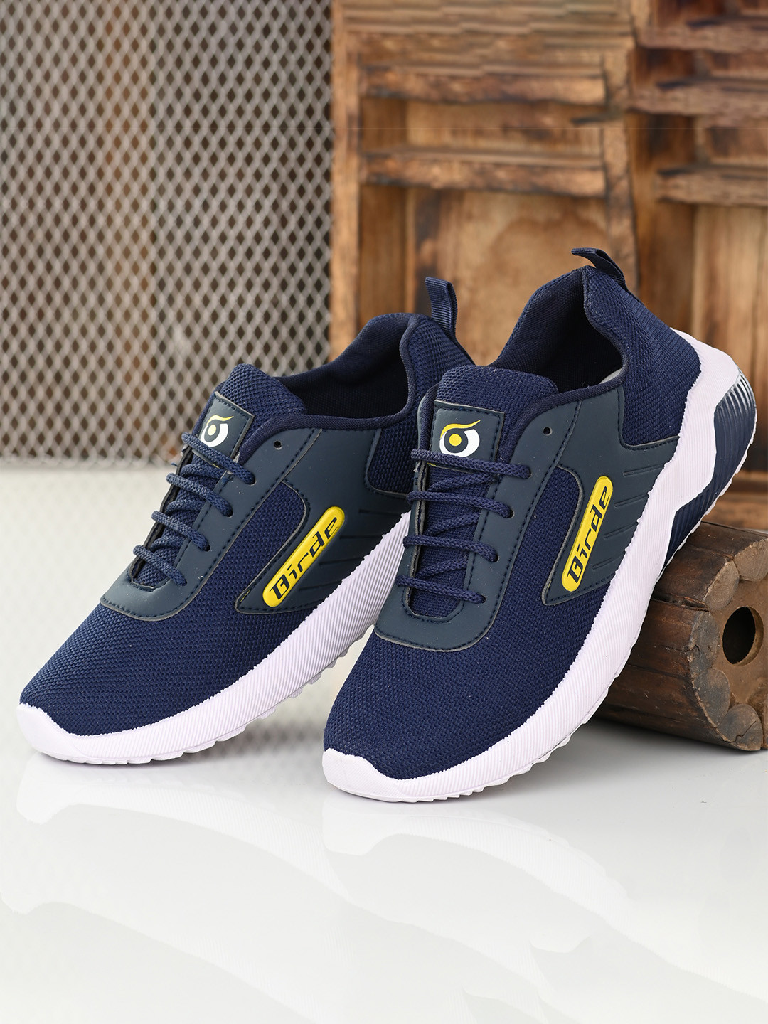 BIRDE Men Navy Blue Casual Sneakers