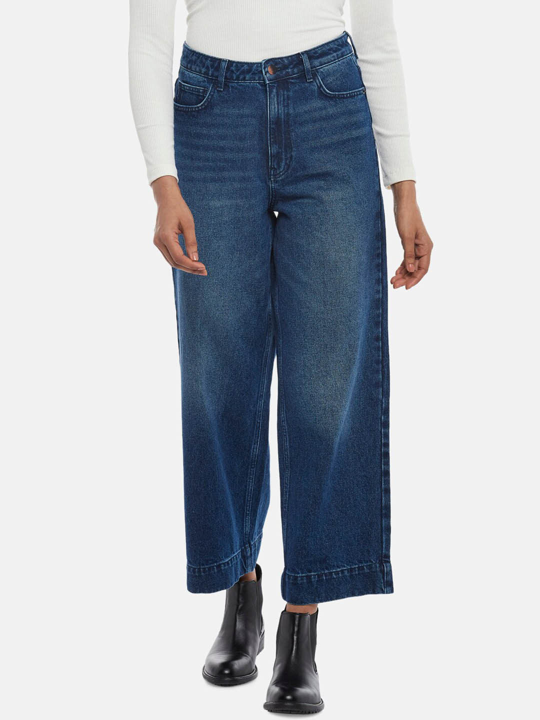 SF JEANS by Pantaloons Women Blue High-Rise Light Fade Jeans