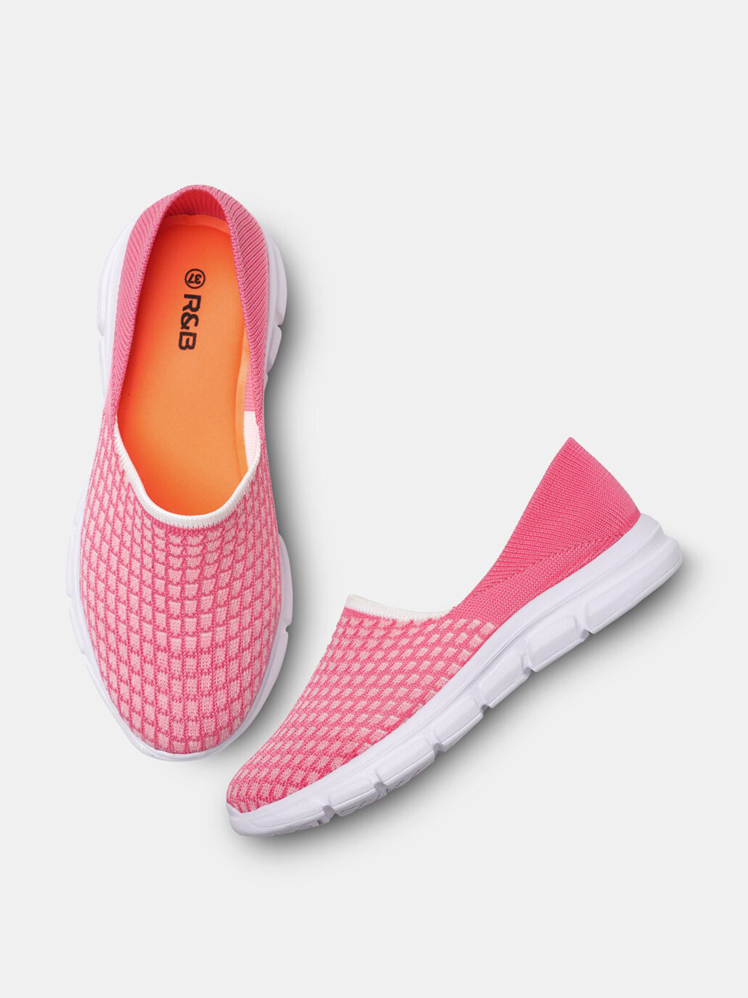 R&B Girls Pink Walking Non-Marking Sports Shoes