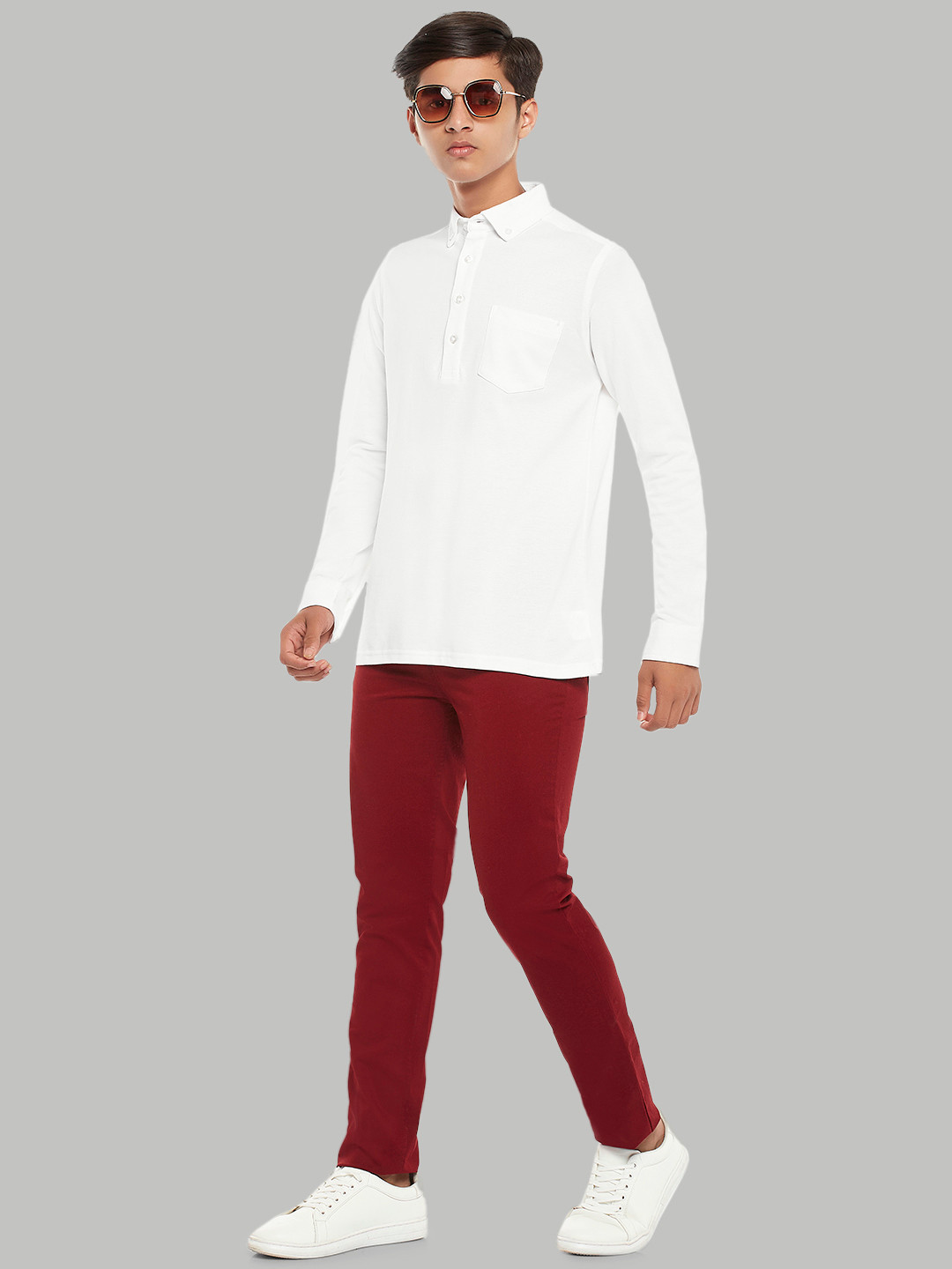 Coolsters by Pantaloons Boys White Casual Shirt