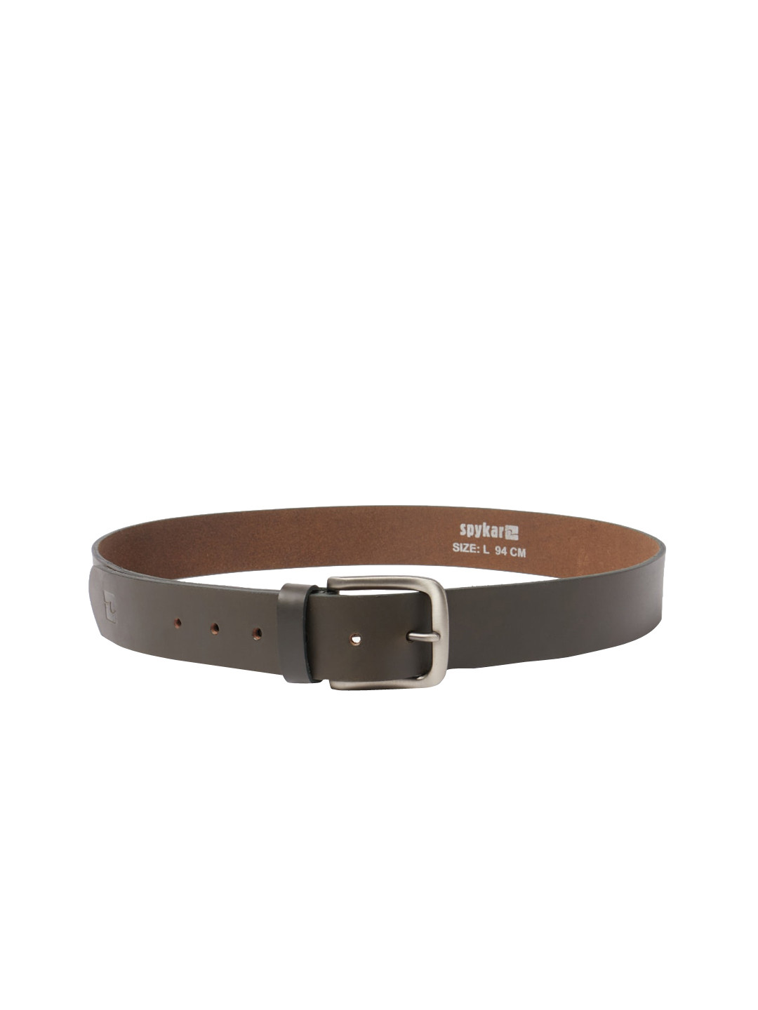 SPYKAR Men Olive Green Leather Belt