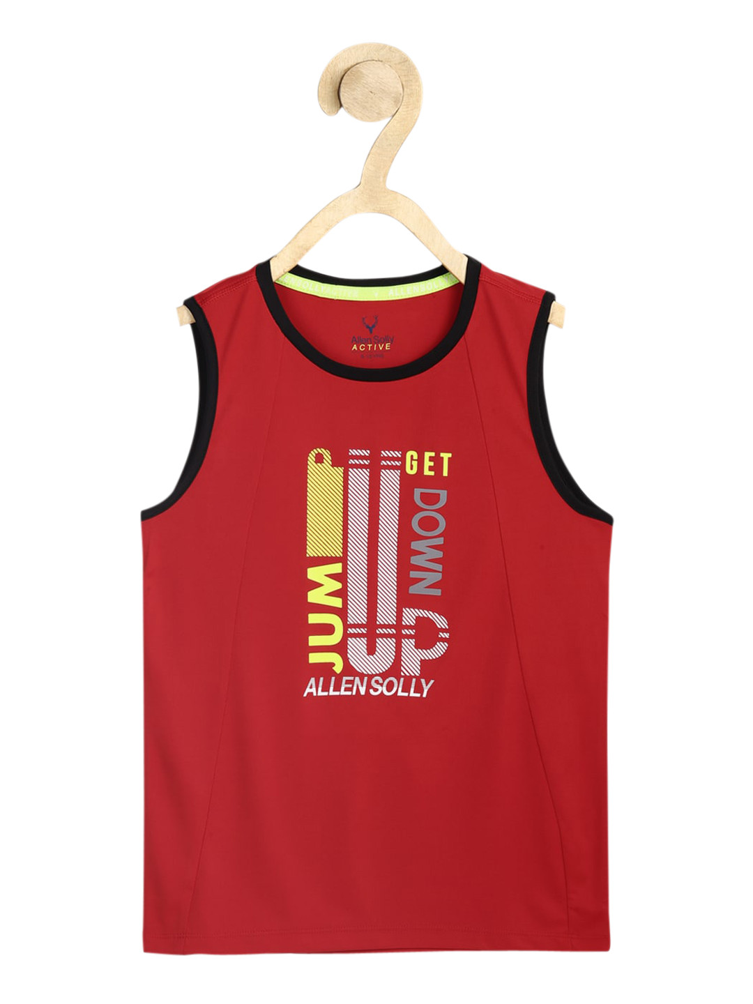 Allen Solly Junior Boys Red Printed Innerwear Vest