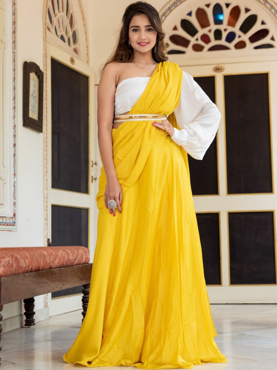 Lavanya The Label Yellow Saree