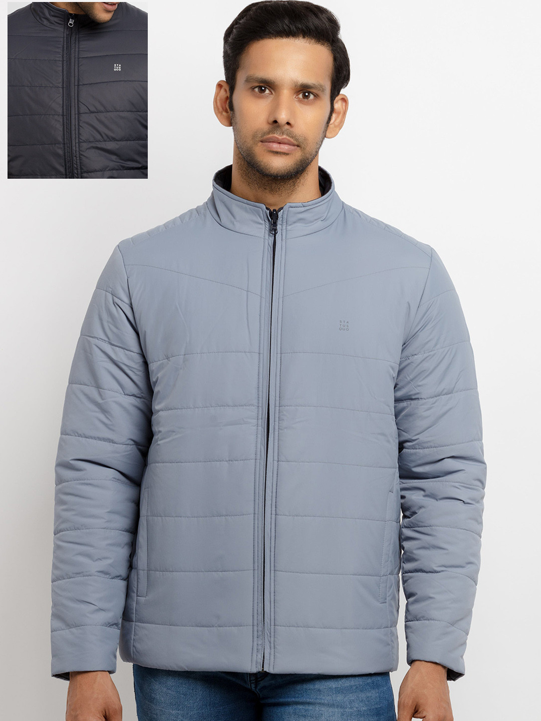 Status Quo Men Blue Set Of 2 Padded Jackets