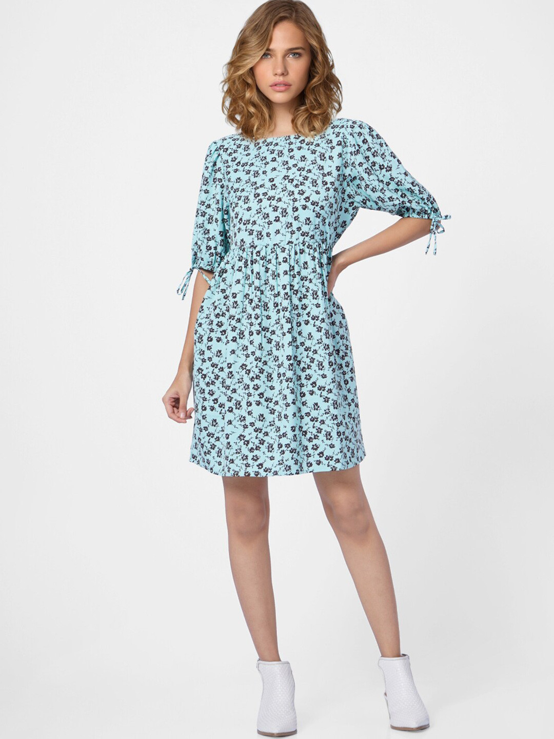 ONLY Green Floral Dress