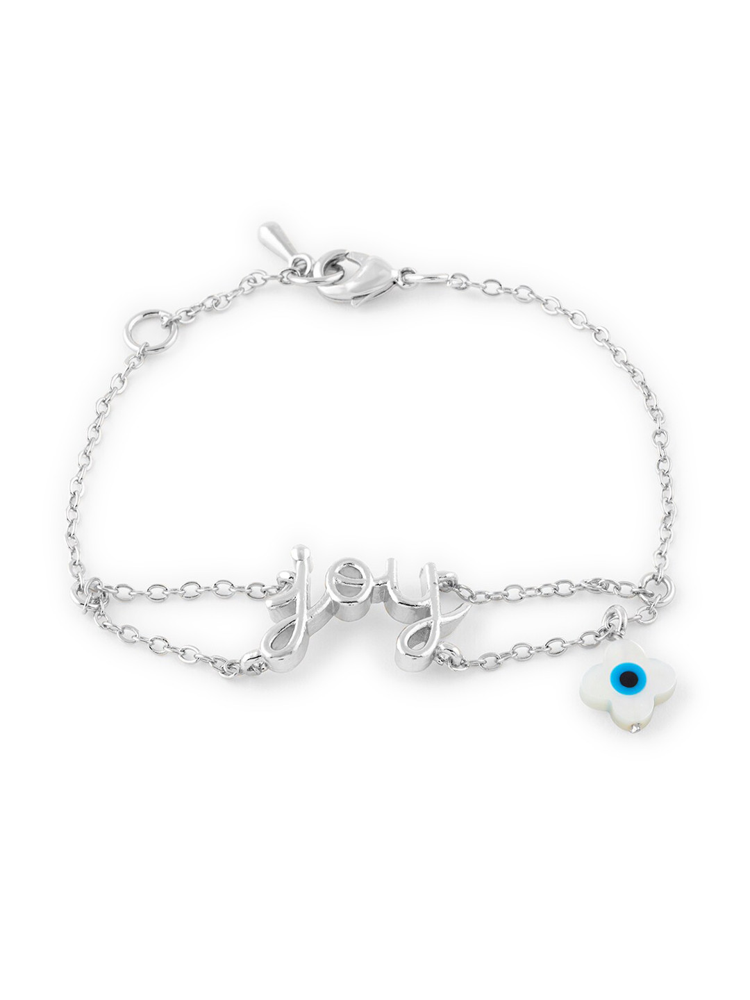 MINUTIAE Women White Joy Emoji Pendant Jewellery Set