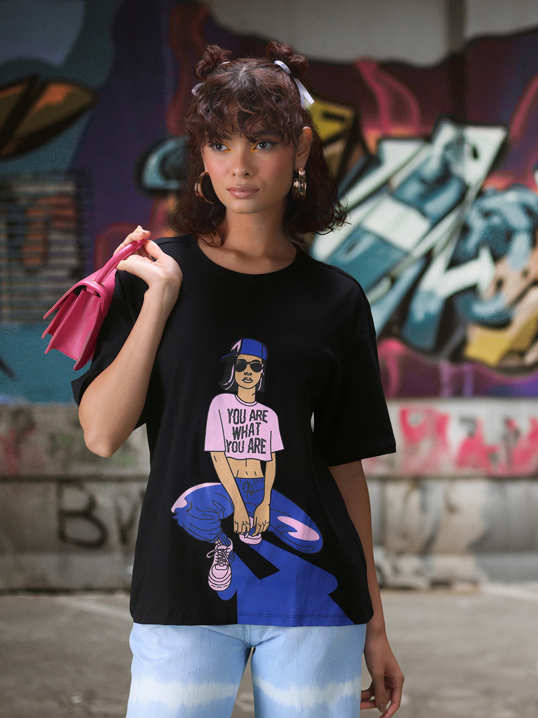 DressBerry Printed  Cotton T-shirt