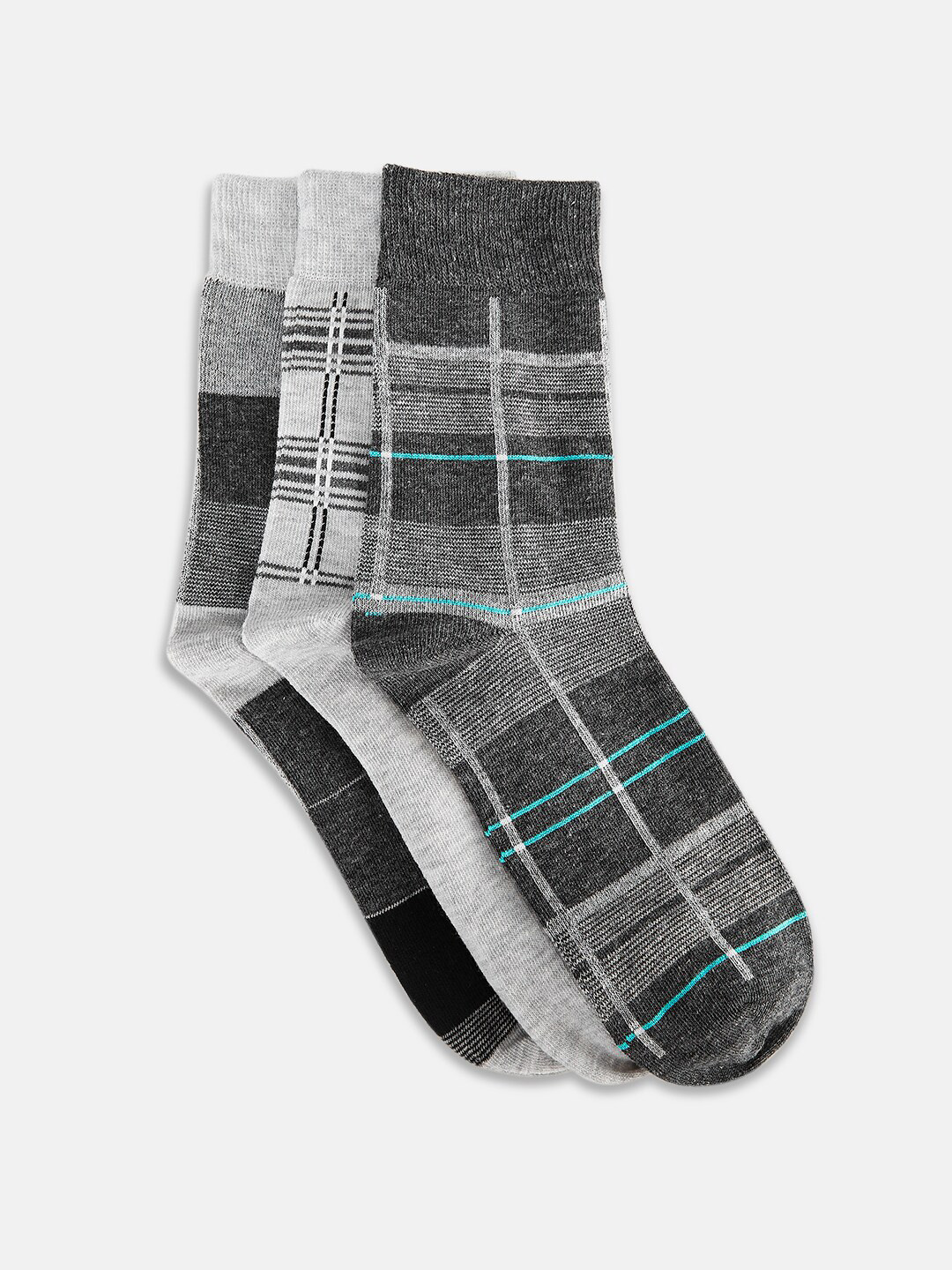 Honey by Pantaloons Men Grey Striped Scarf
