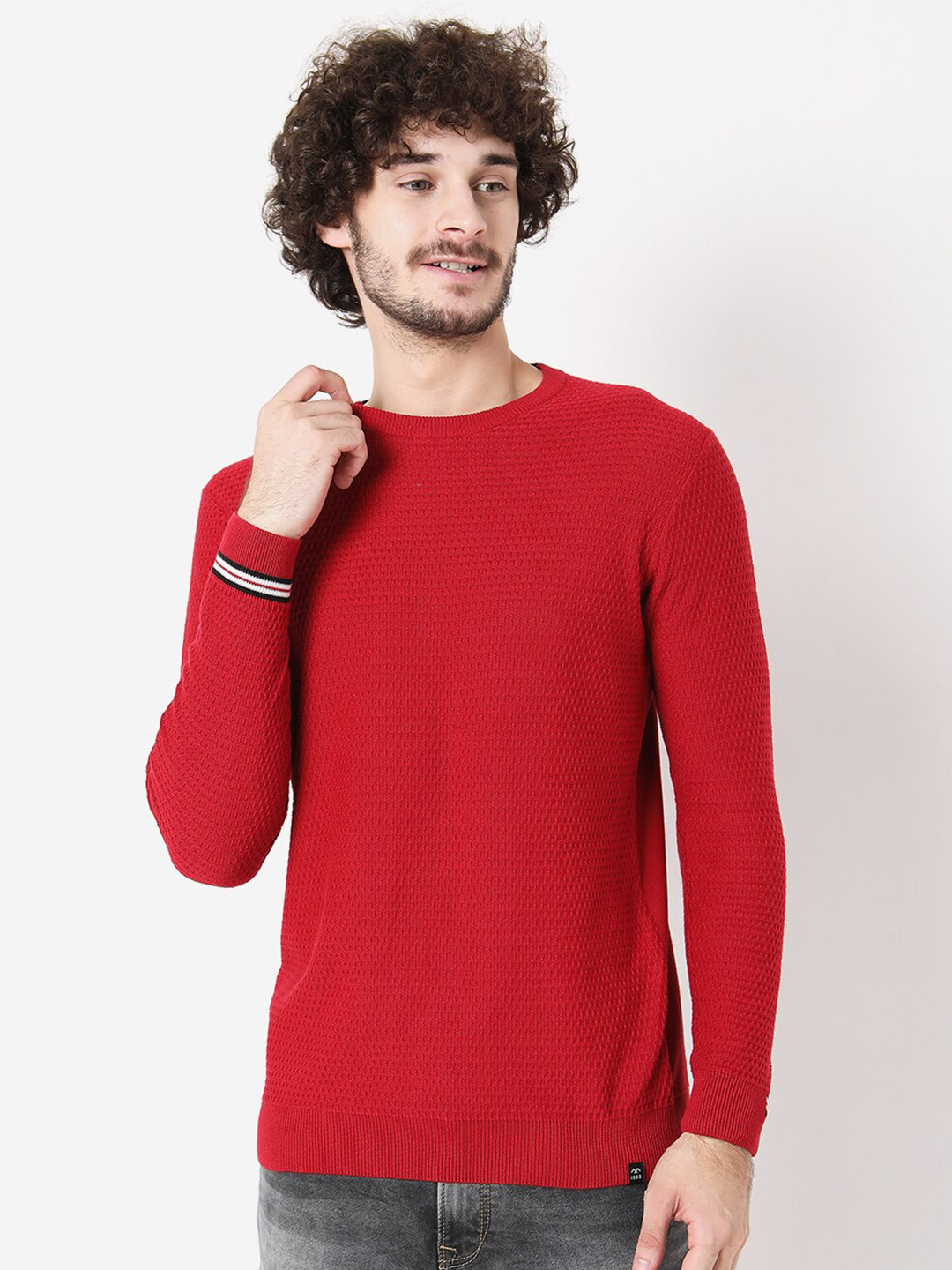 Mufti Men Red Pullover