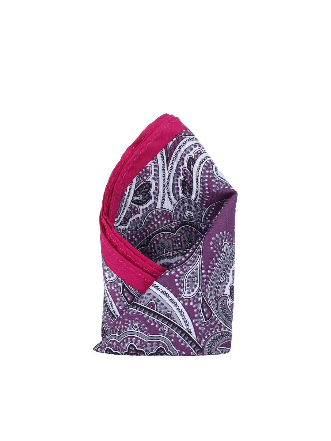 Alvaro Castagnino Purple Printed Pocket Square