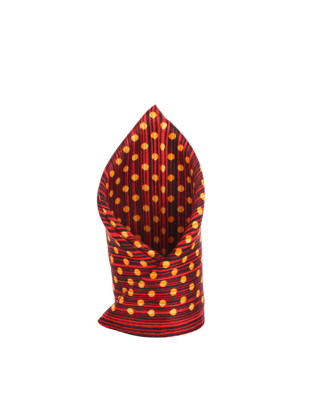 Alvaro Castagnino Red & Orange Printed Pocket Square