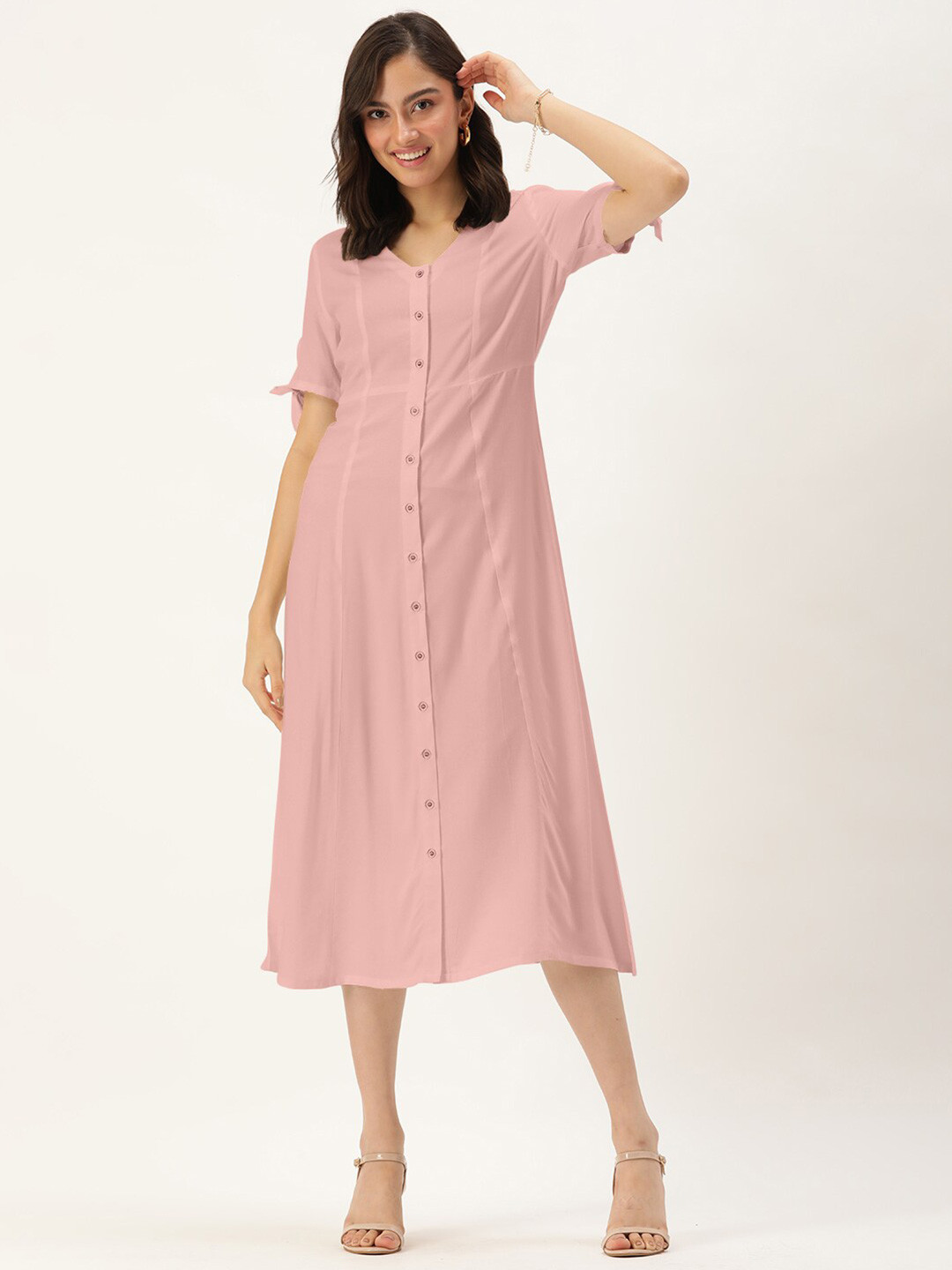 DressBerry Rose Peplum Dress