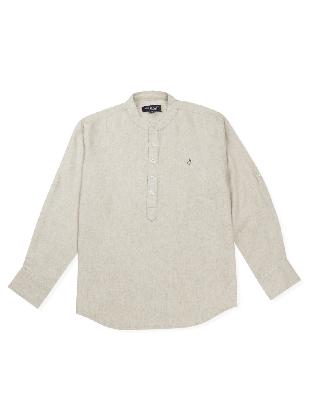 Gini and Jony Boys Brown Casual Shirt