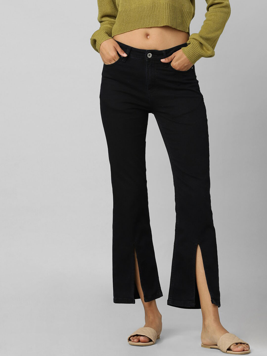 ONLY Women Black High-Rise Jeans