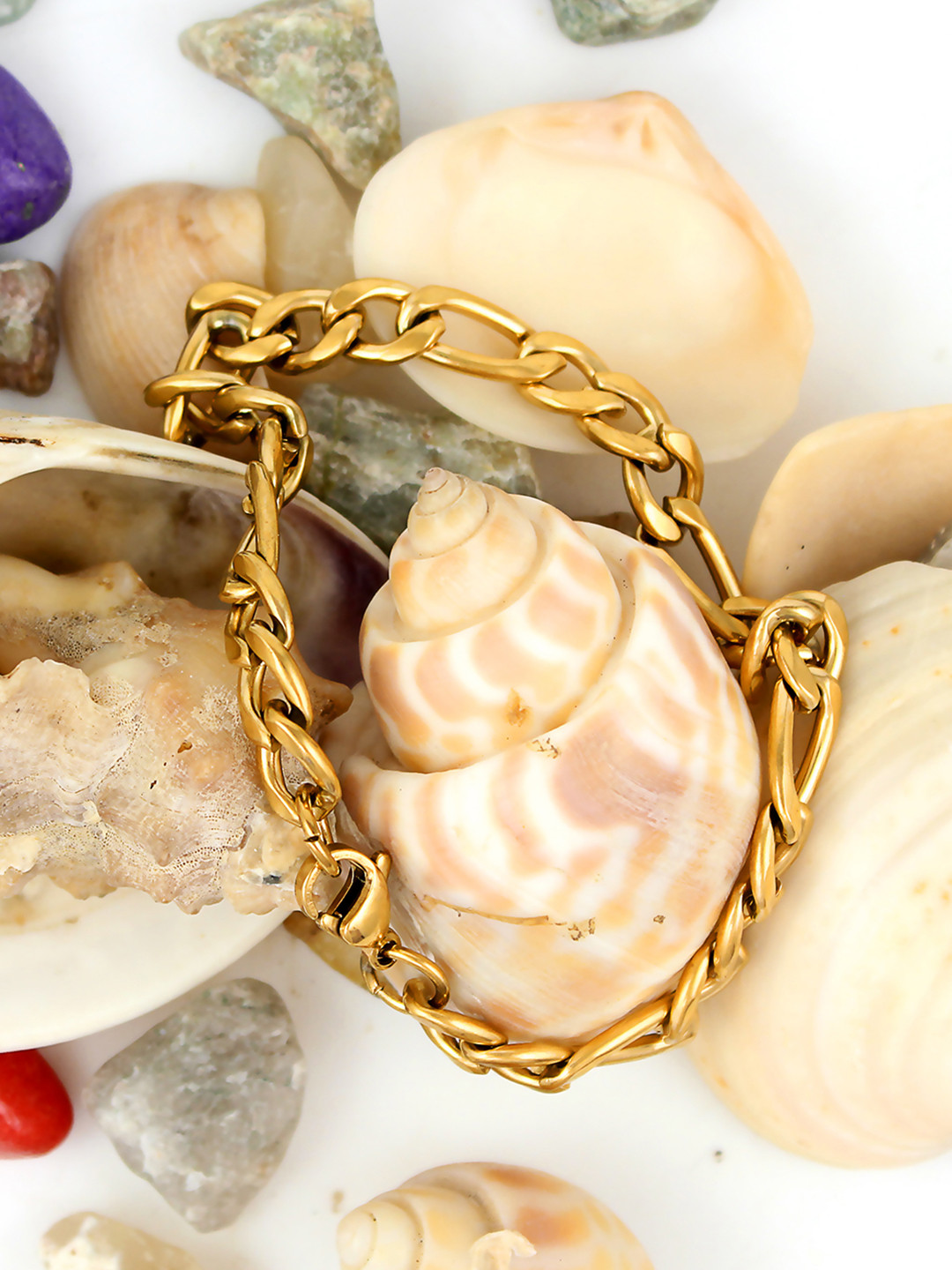 NAKABH Men Gold Bracelet