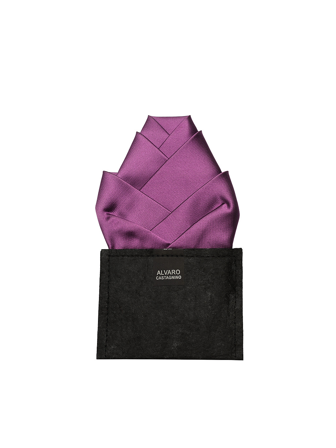 Alvaro Castagnino Purple  Pocket Square